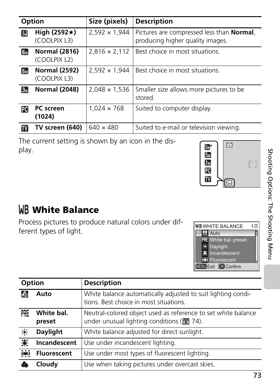 White balance | Nikon L2 - L3 User Manual | Page 85 / 120