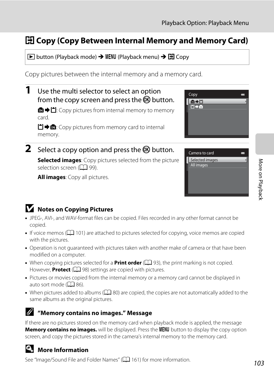 A 103), A 103 | Nikon S3100 User Manual | Page 115 / 196
