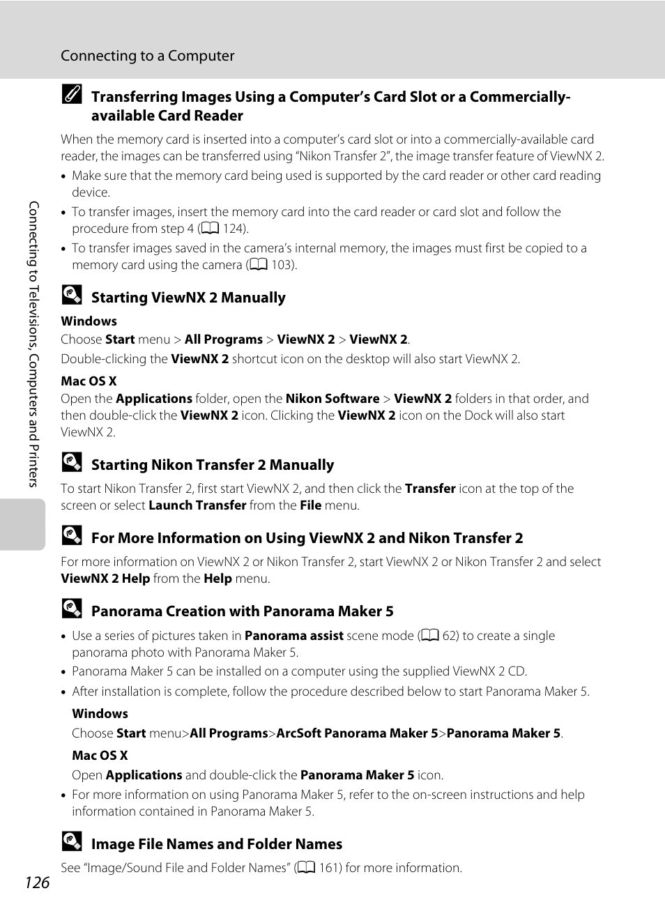 A 126) | Nikon S3100 User Manual | Page 138 / 196