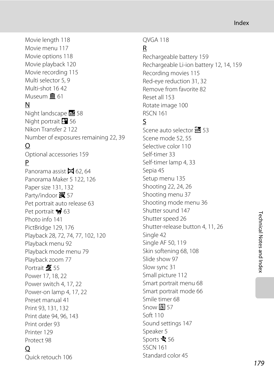 Nikon S3100 User Manual | Page 191 / 196