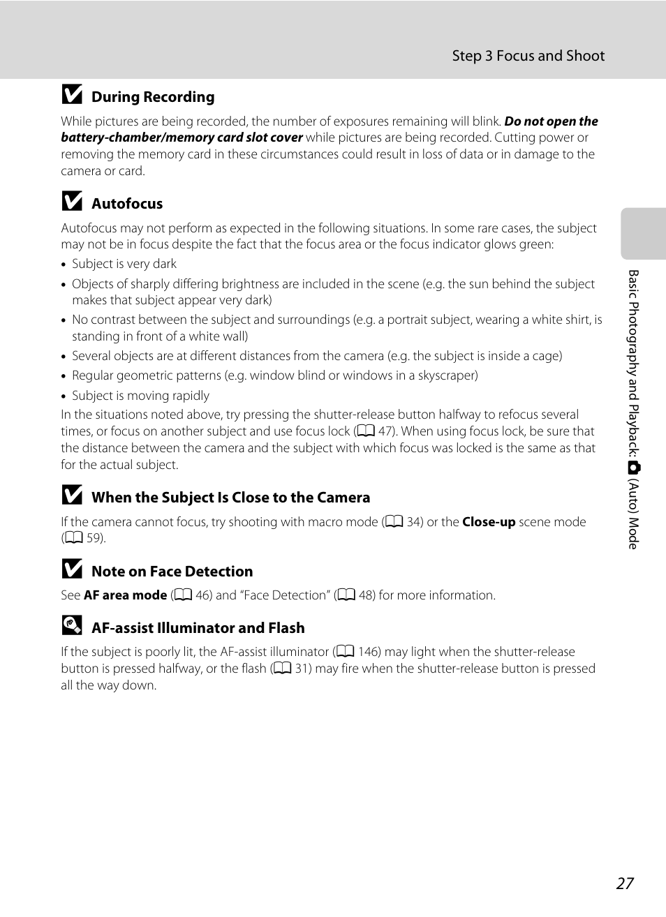 Nikon S3100 User Manual | Page 39 / 196
