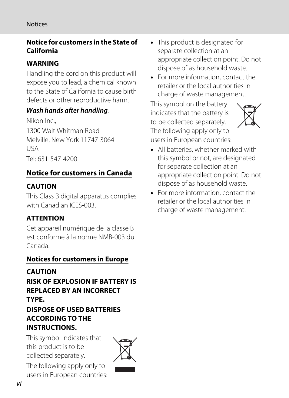 Nikon S3100 User Manual | Page 8 / 196