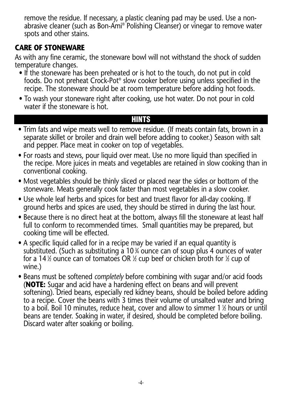 Crock-Pot 3950 User Manual | Page 4 / 18