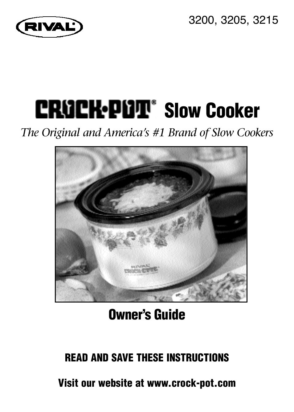 Crock-Pot 3200 User Manual | 12 pages