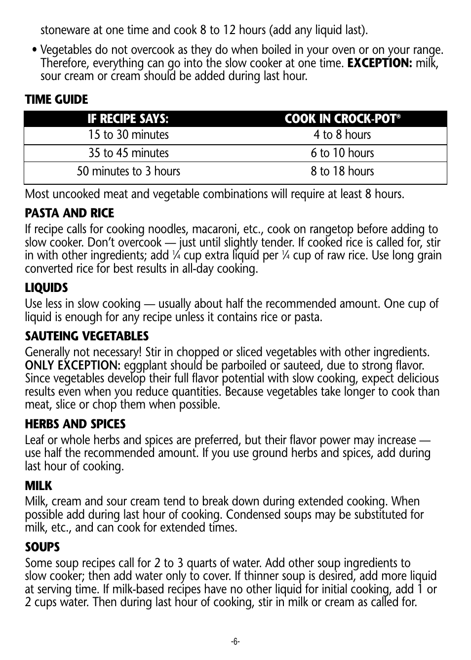 Crock-Pot 3200 User Manual | Page 6 / 12