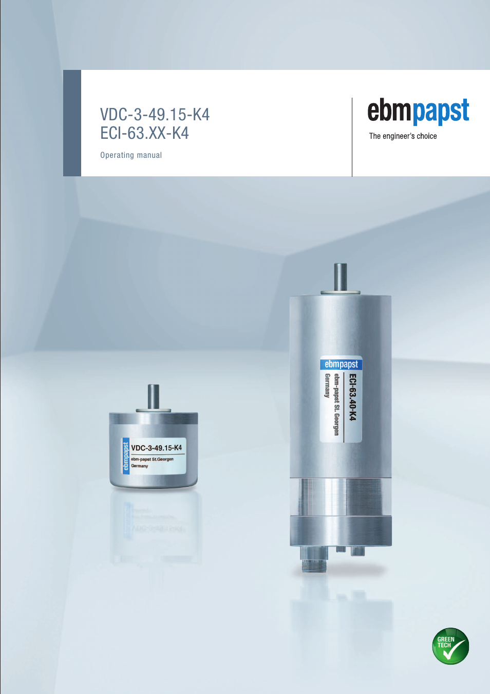 ebm-papst ECI-63.XX-K4 User Manual | 112 pages