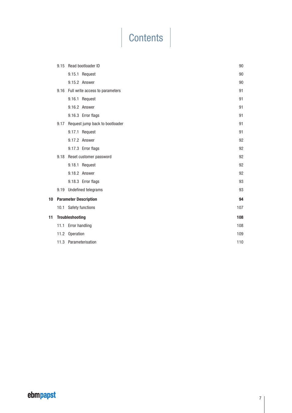 ebm-papst ECI-63.XX-K4 User Manual | Page 7 / 112