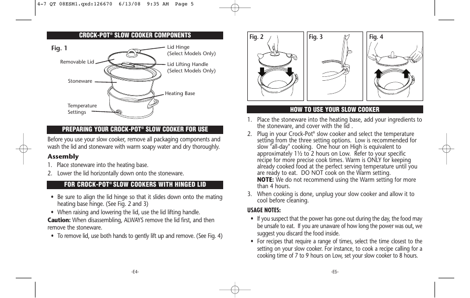 Crock-Pot 126670-08 User Manual | Page 3 / 17