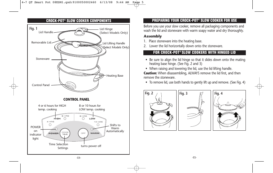 Crock-Pot Smart-Pot 4-7 Quart User Manual | Page 3 / 18