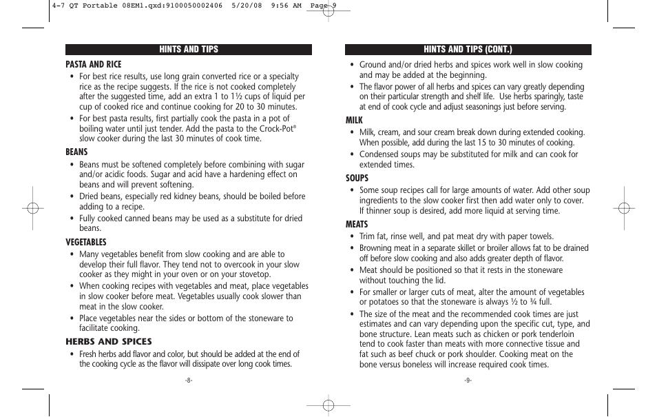 Crock-Pot Cook & Carry 4-7 Quart User Manual | Page 5 / 8