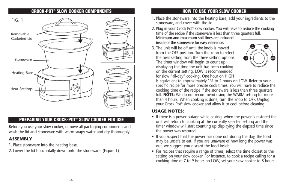 Crock-Pot Designer Series 4-7 Quart User Manual | Page 3 / 8