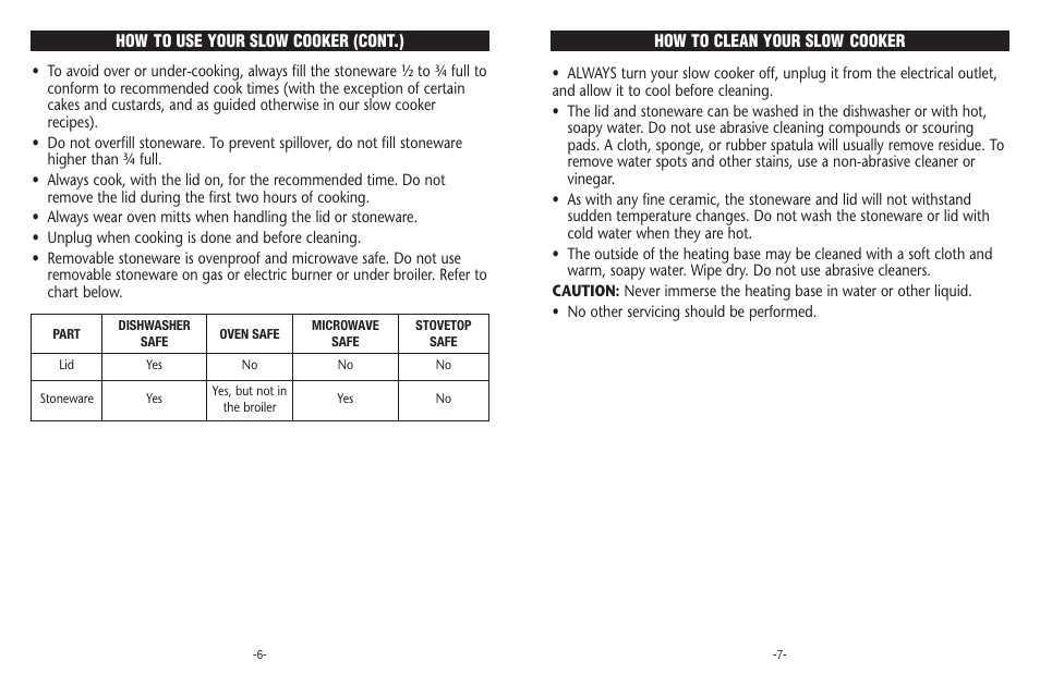 Crock-Pot Designer Series 4-7 Quart User Manual | Page 4 / 8
