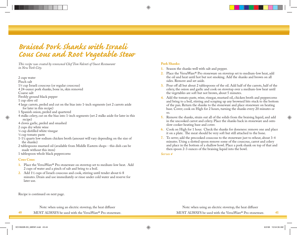 Crock-Pot VersaWare Pro User Manual | Page 22 / 33