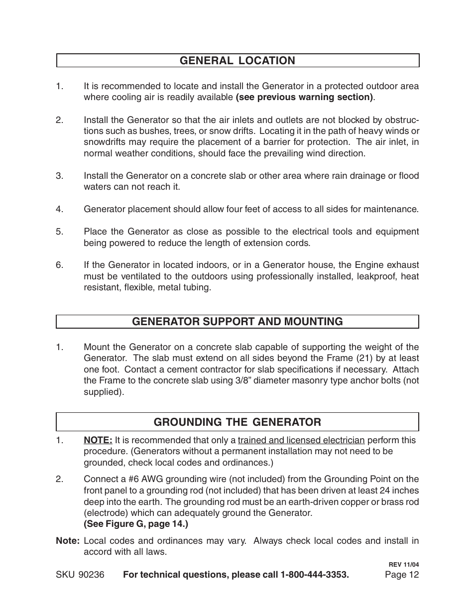 Chicago Electric 90236 User Manual | Page 12 / 18