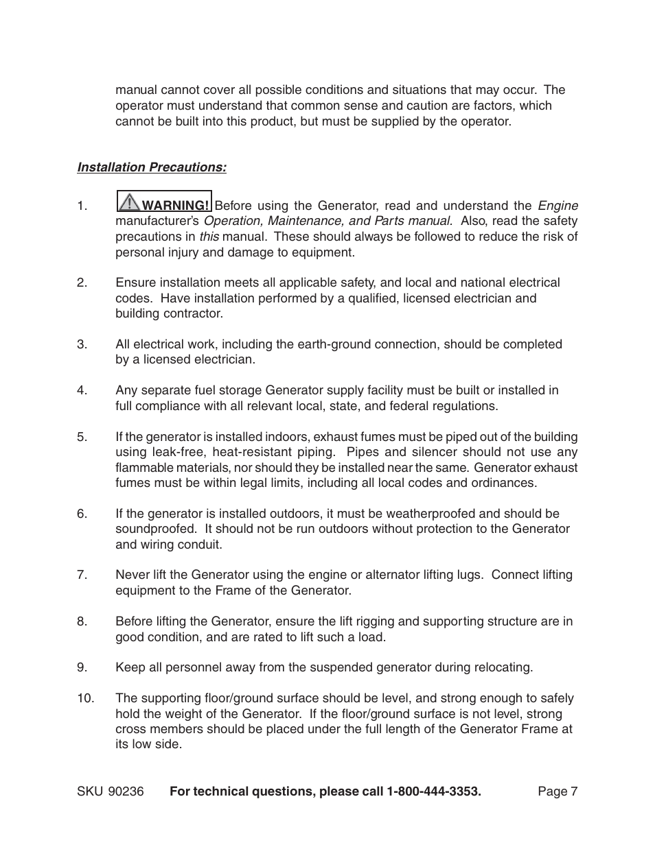 Chicago Electric 90236 User Manual | Page 7 / 18