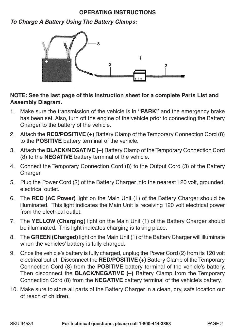 Chicago Electric 94533 User Manual | Page 2 / 5