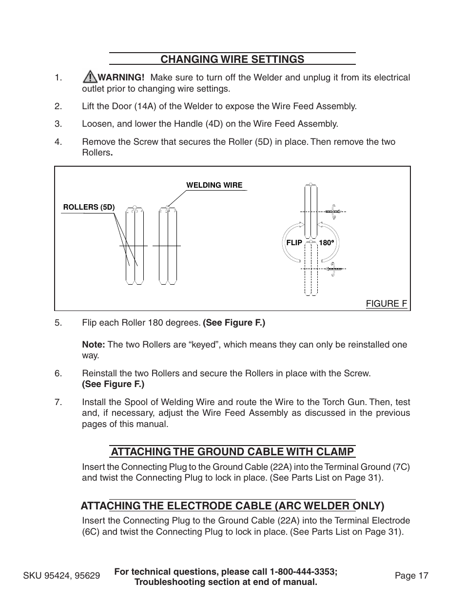 Chicago Electric 95424 User Manual | Page 17 / 39