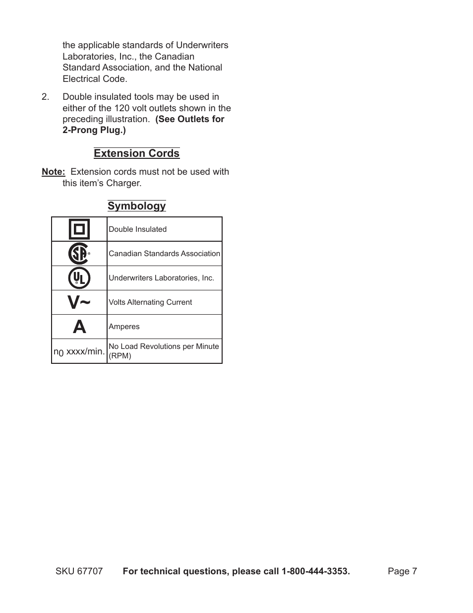 Chicago Electric 12V Lithium-Ion Multifunction Tool 67707 User Manual | Page 7 / 15