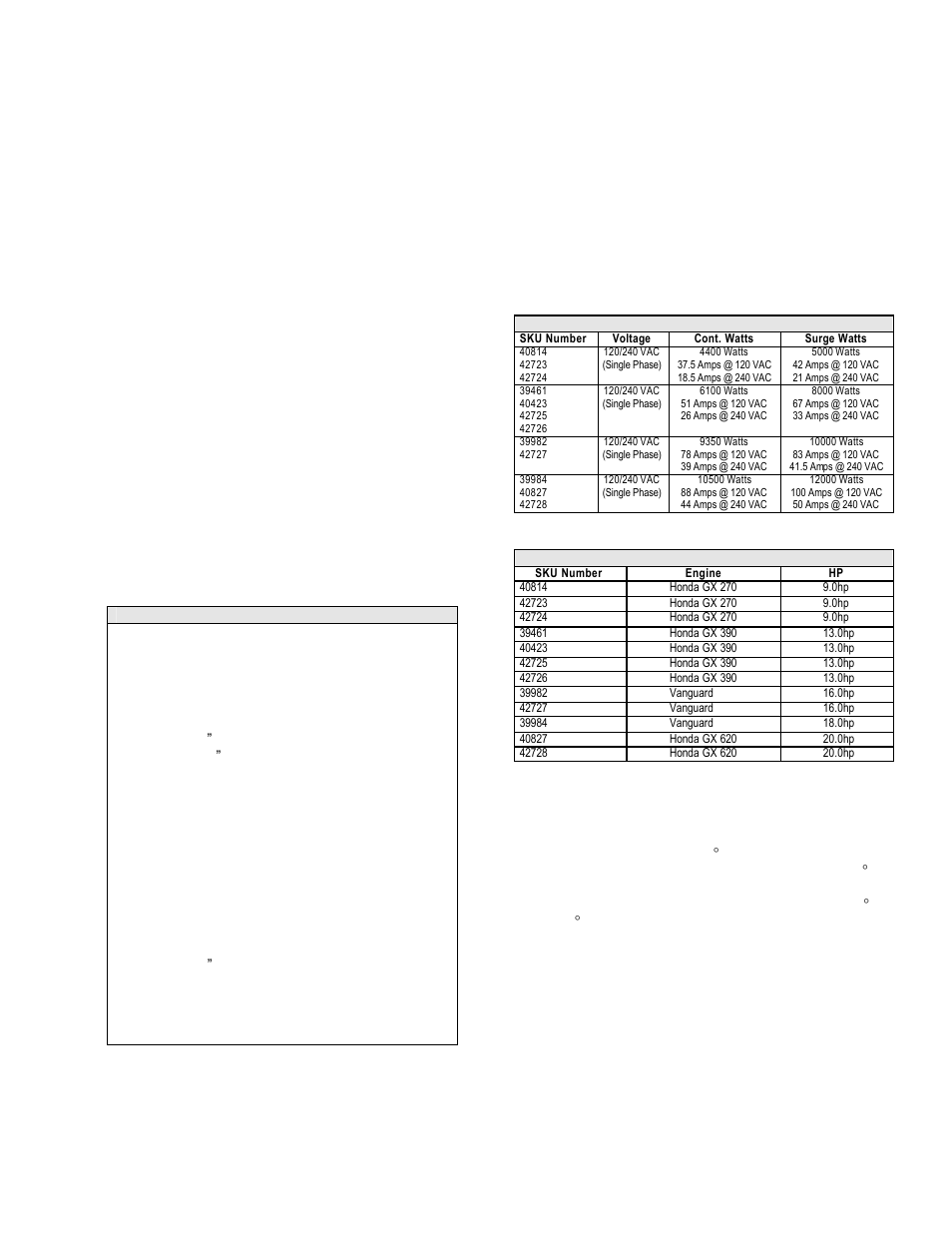 Electrical loads and guidelines, Generator designed performance guidelines, Engine limitations on generator performance | Chicago Electric 42727 User Manual | Page 7 / 23