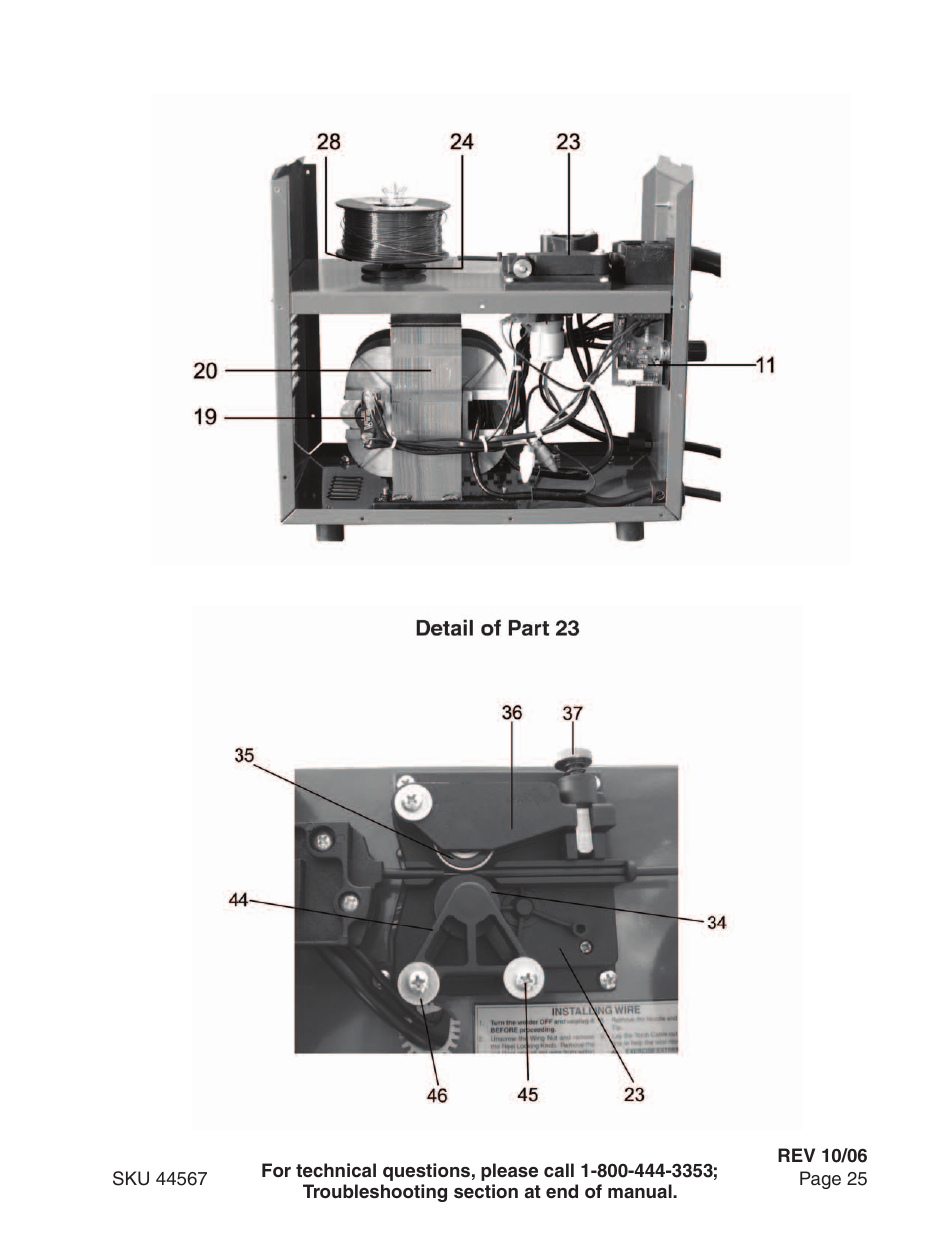 Chicago Electric 44567 User Manual | Page 25 / 28