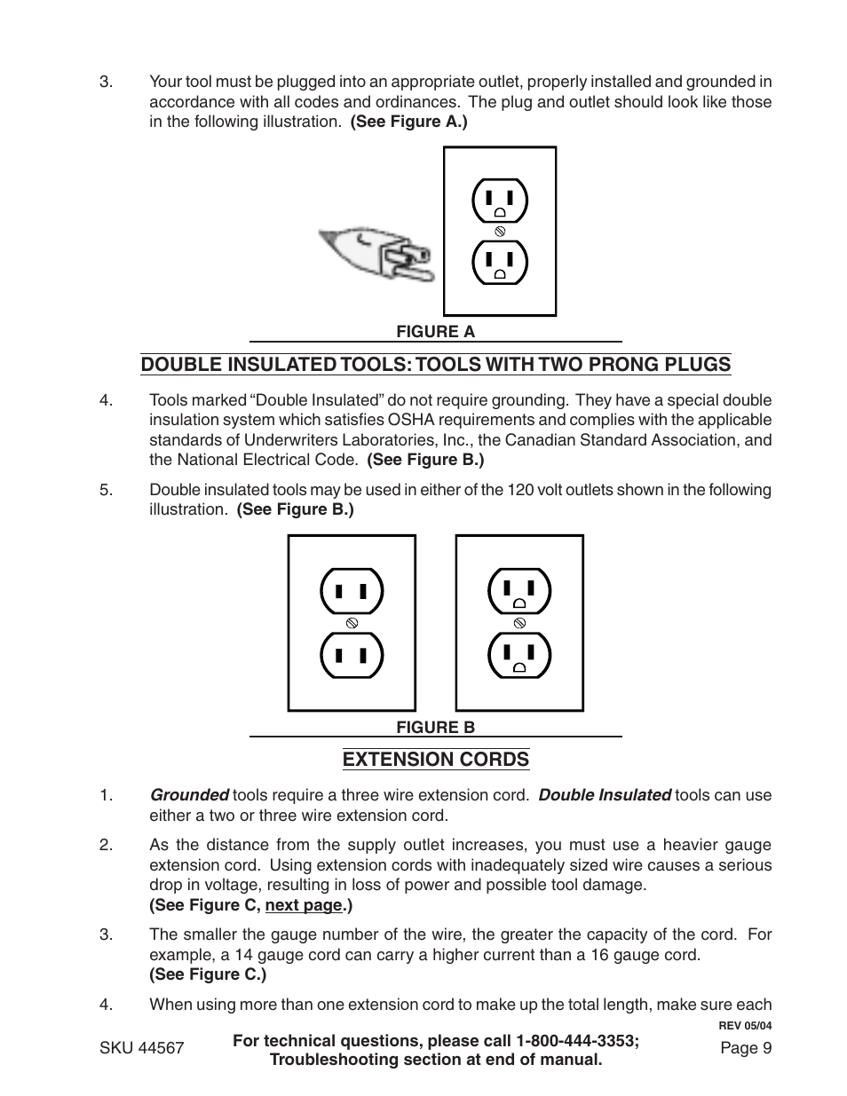 Chicago Electric 44567 User Manual | Page 9 / 28