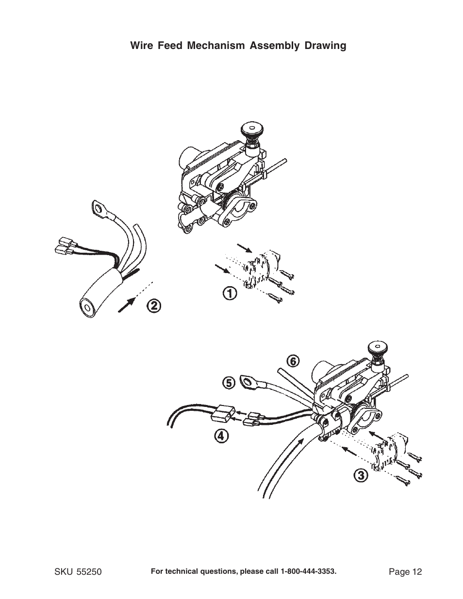 Chicago Electric Model 55250 User Manual | Page 12 / 14