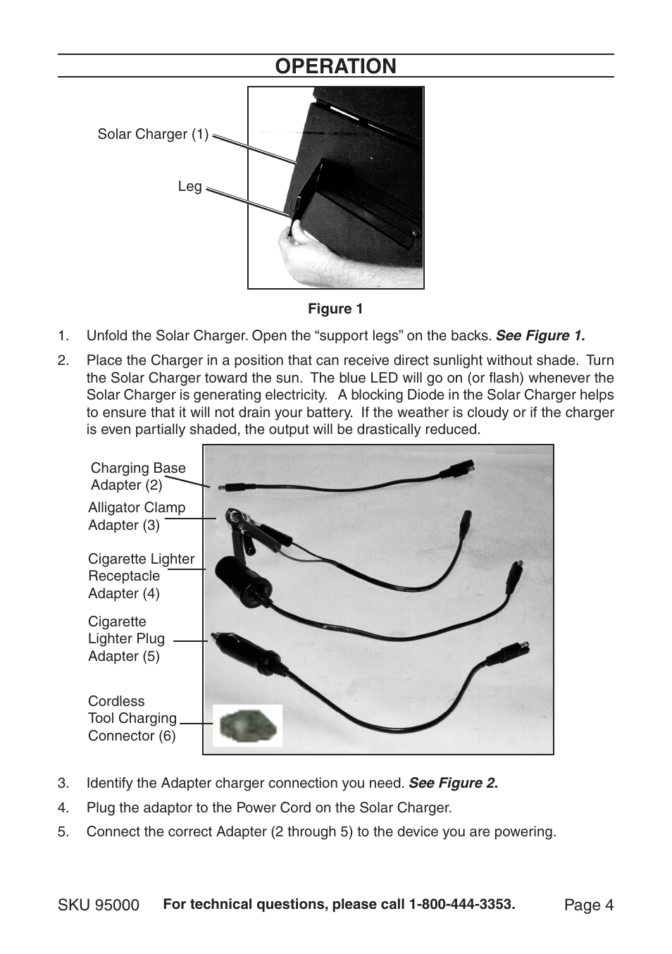 Operation | Chicago Electric 95000 User Manual | Page 4 / 7