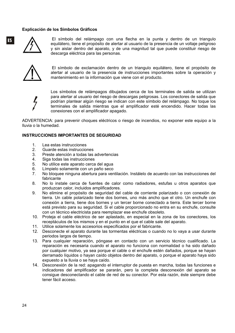 Ecler CA200z User Manual | Page 24 / 92