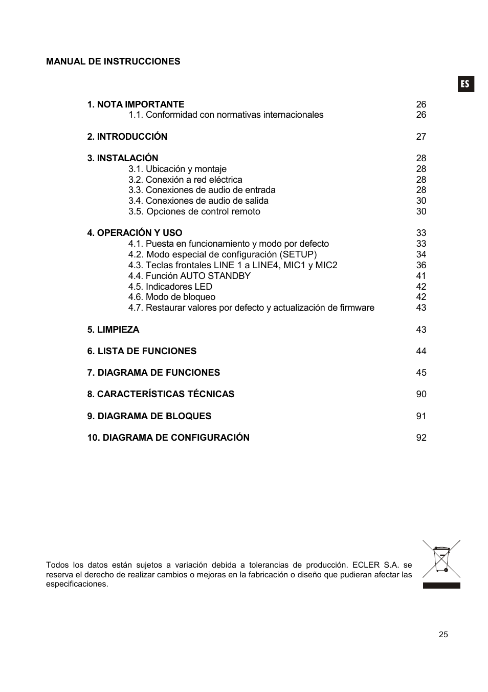 Ecler CA200z User Manual | Page 25 / 92