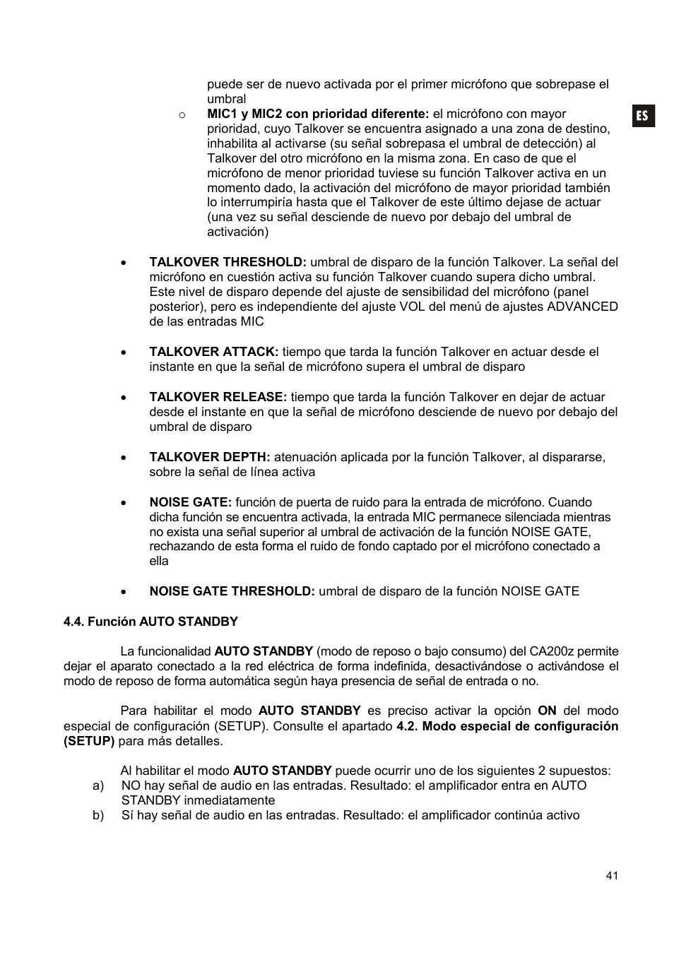 Ecler CA200z User Manual | Page 41 / 92