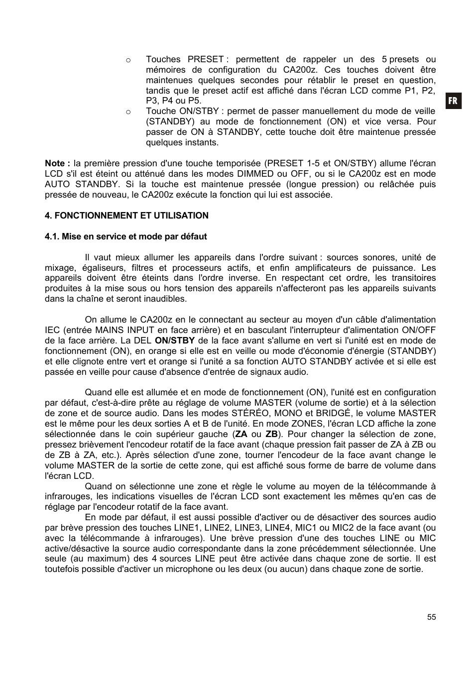 Ecler CA200z User Manual | Page 55 / 92