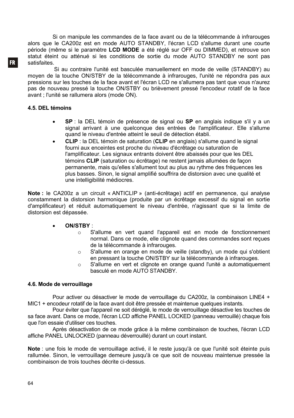 Ecler CA200z User Manual | Page 64 / 92