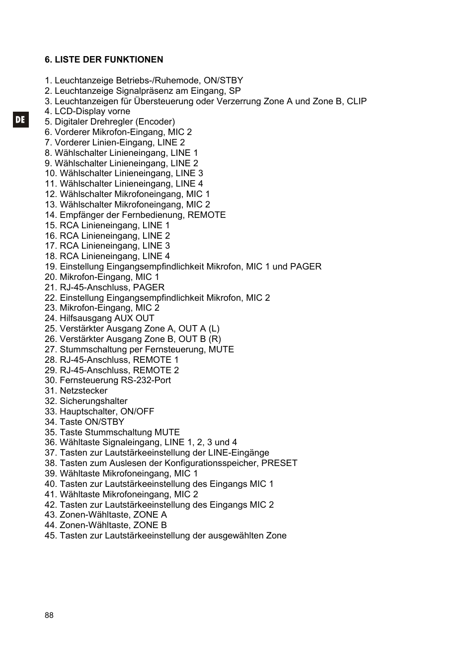 Ecler CA200z User Manual | Page 88 / 92