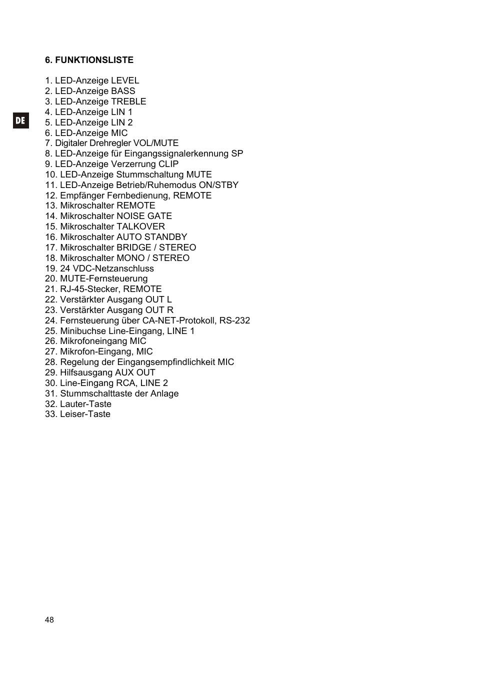 Ecler CA40 User Manual | Page 48 / 52