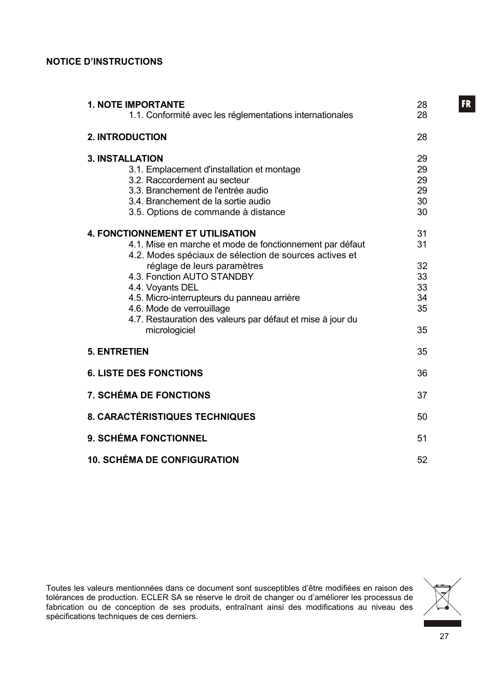 Ecler CA120 User Manual | Page 27 / 52