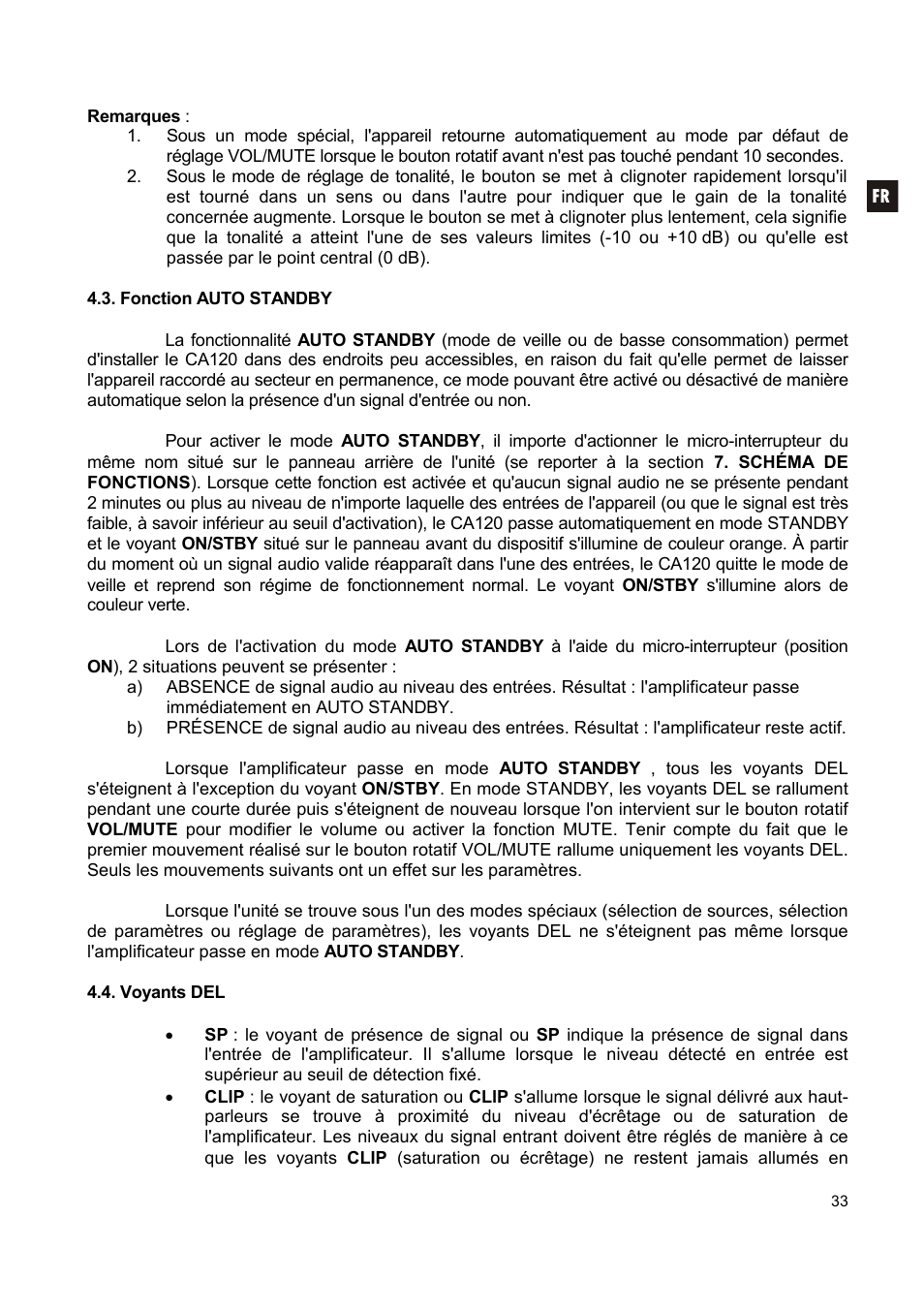 Ecler CA120 User Manual | Page 33 / 52