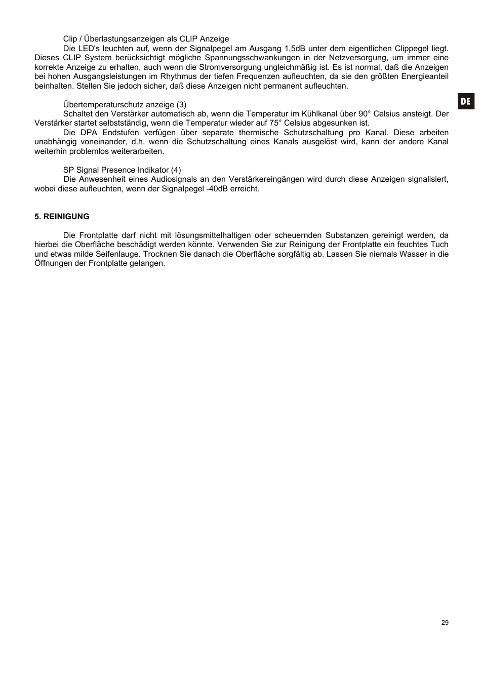 Ecler DPA SERIES User Manual | Page 29 / 36