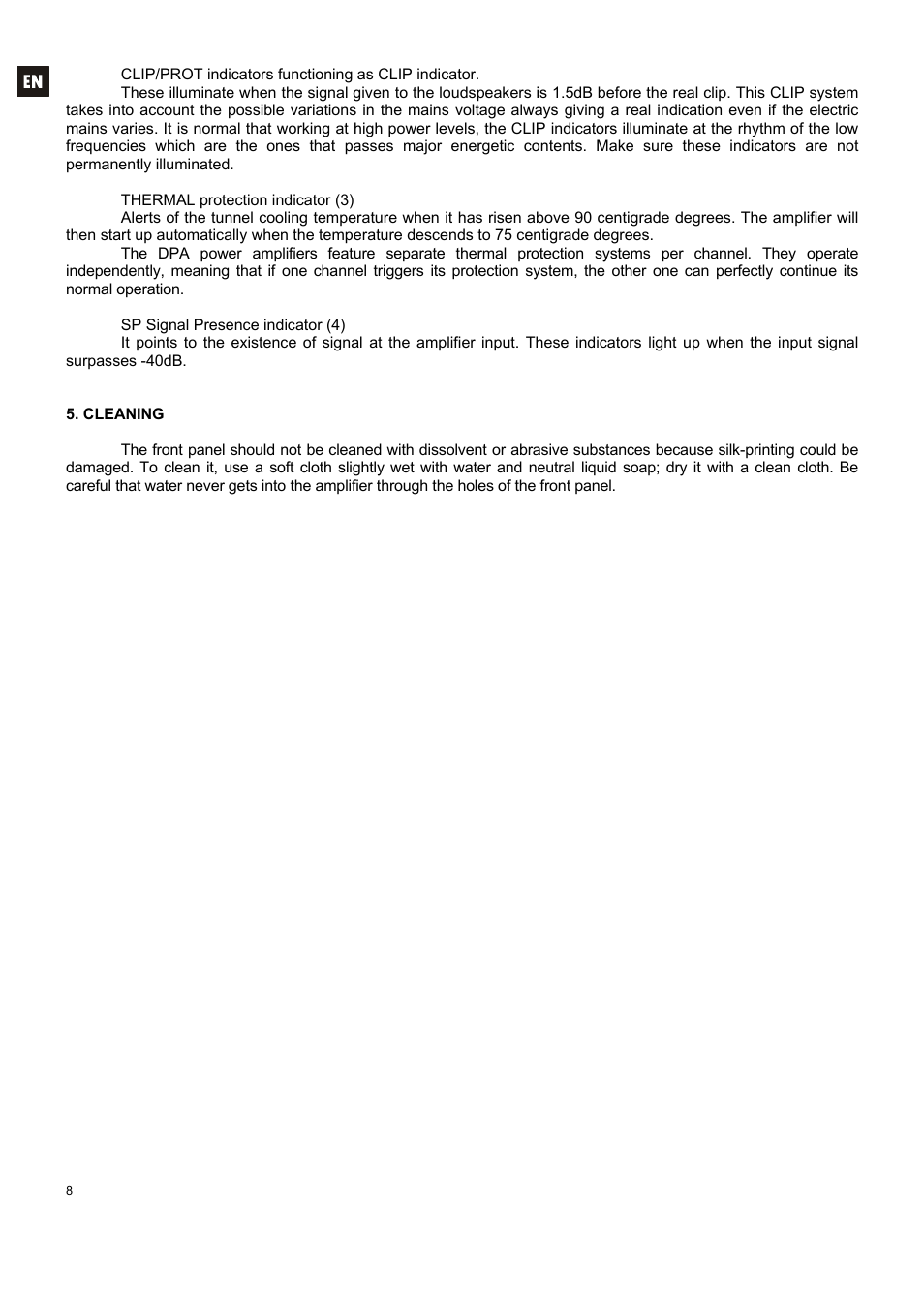 Ecler DPA SERIES User Manual | Page 8 / 36