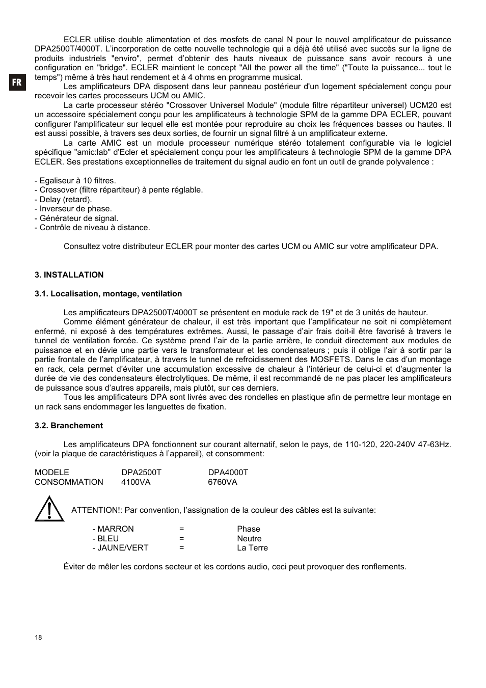 Ecler DPA-T SERIES User Manual | Page 18 / 32