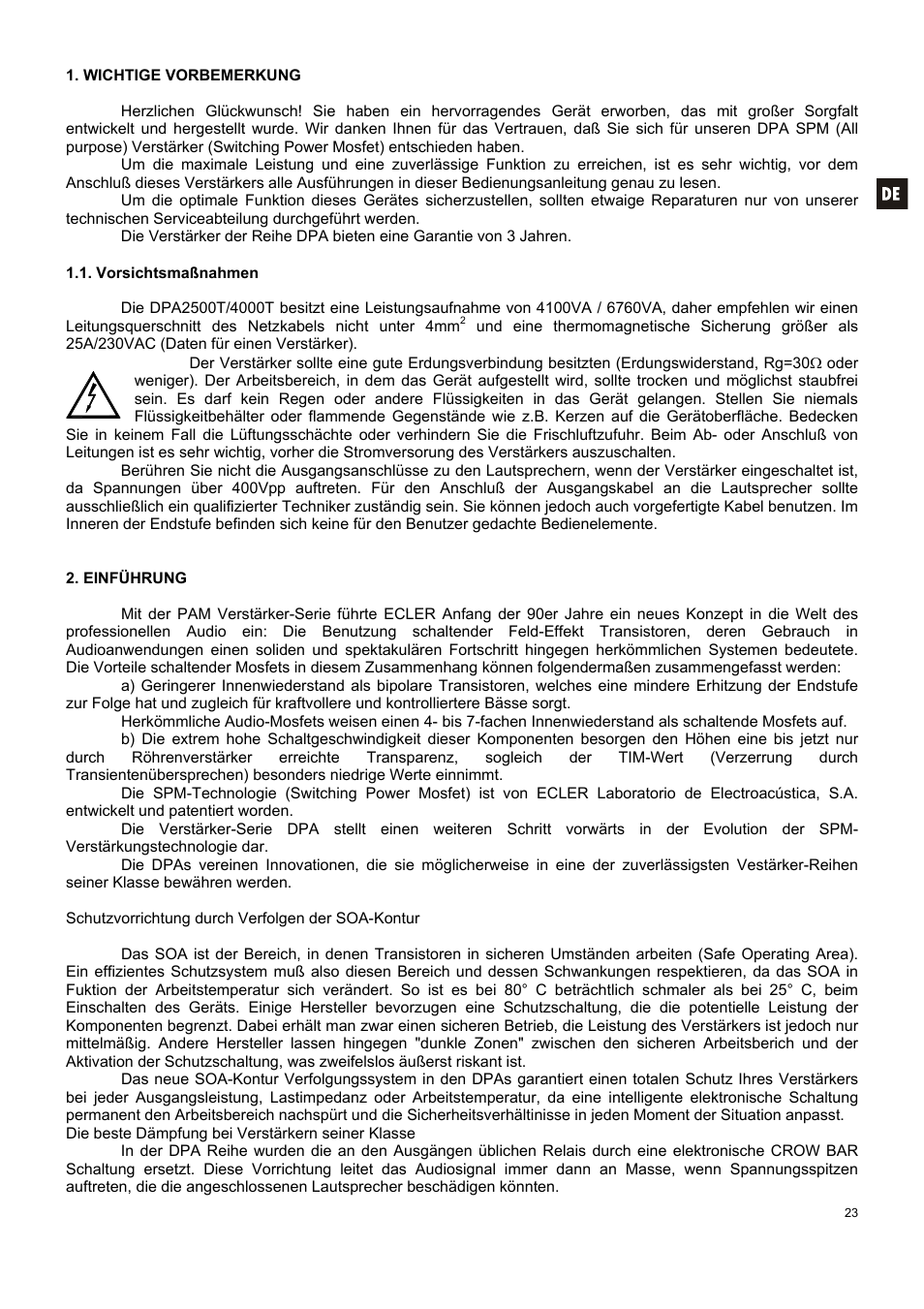 Ecler DPA-T SERIES User Manual | Page 23 / 32