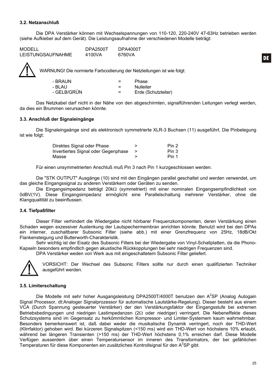 Ecler DPA-T SERIES User Manual | Page 25 / 32