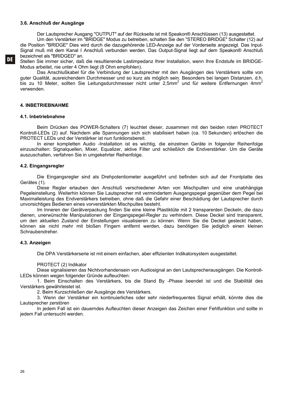 Ecler DPA-T SERIES User Manual | Page 26 / 32