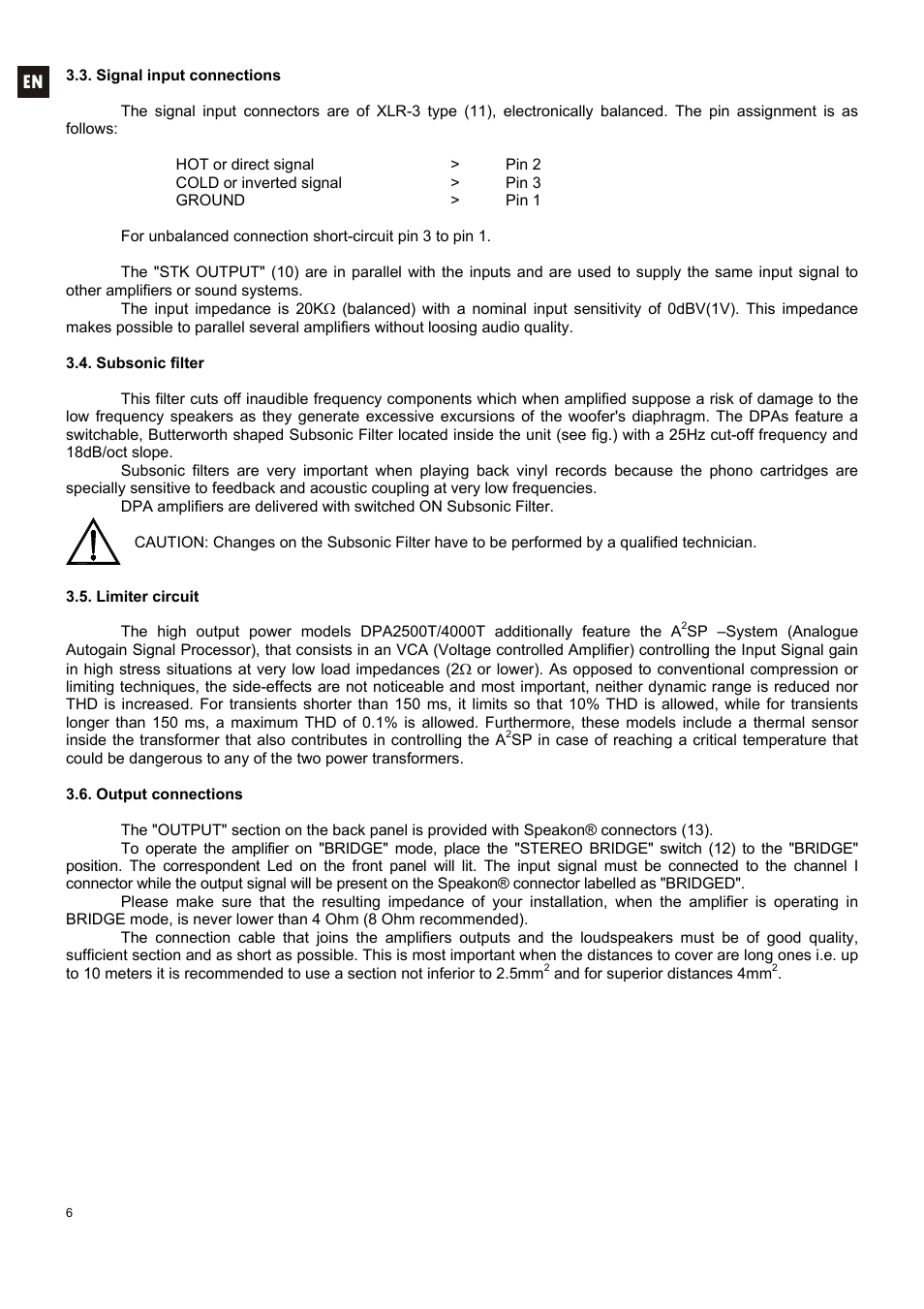 Ecler DPA-T SERIES User Manual | Page 6 / 32