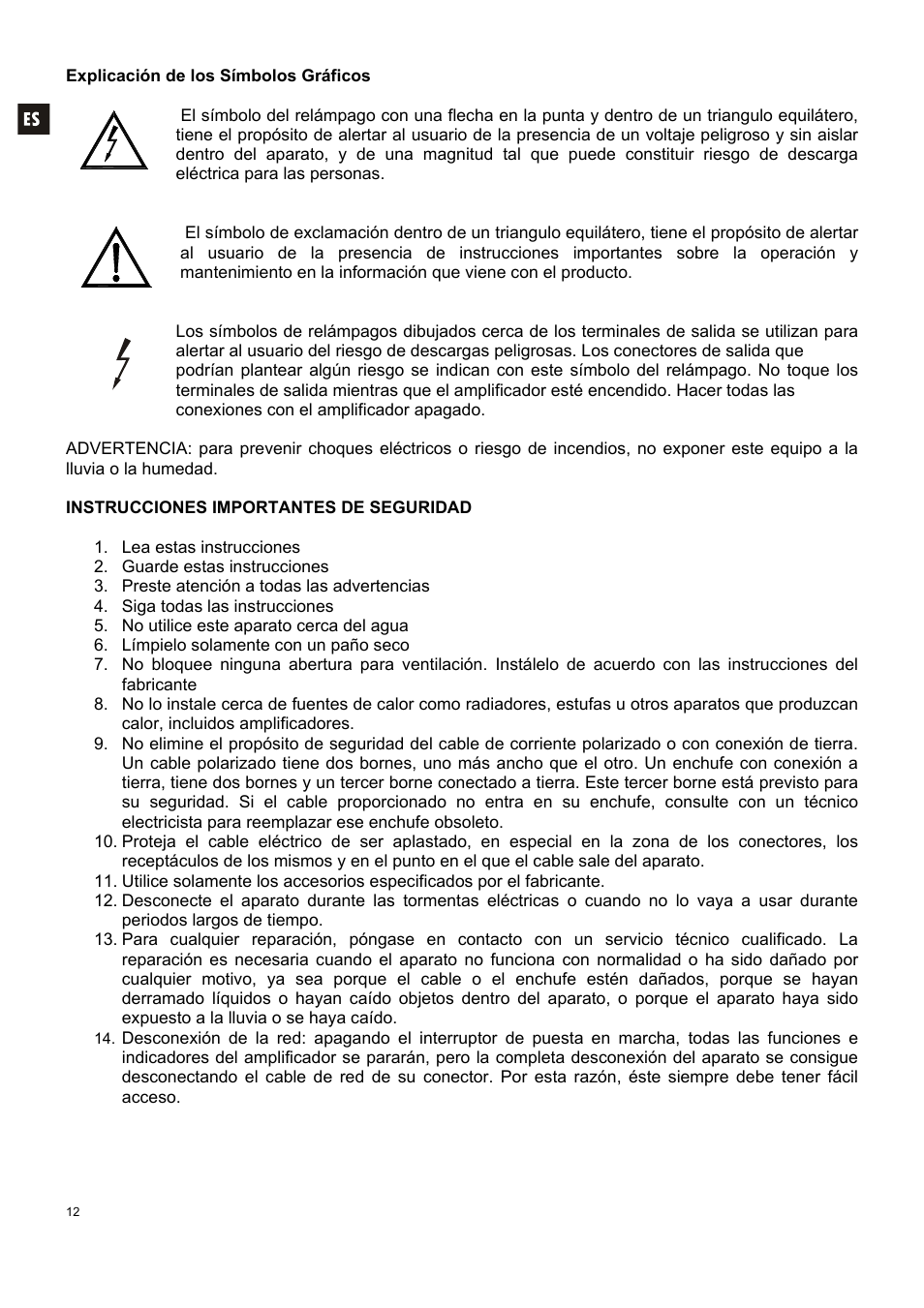 Ecler HMA180 User Manual | Page 12 / 44