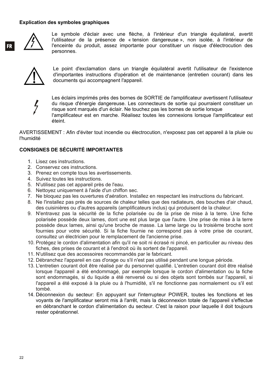 Ecler HMA180 User Manual | Page 22 / 44