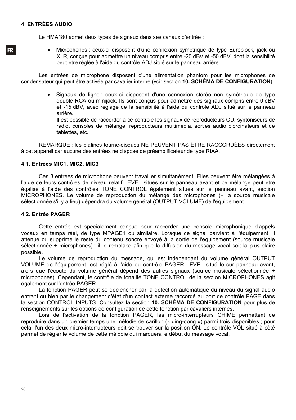 Ecler HMA180 User Manual | Page 26 / 44