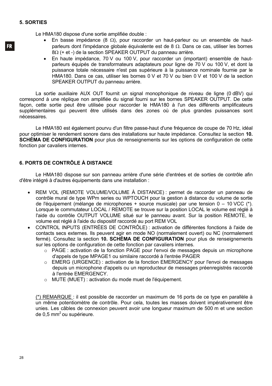 Ecler HMA180 User Manual | Page 28 / 44