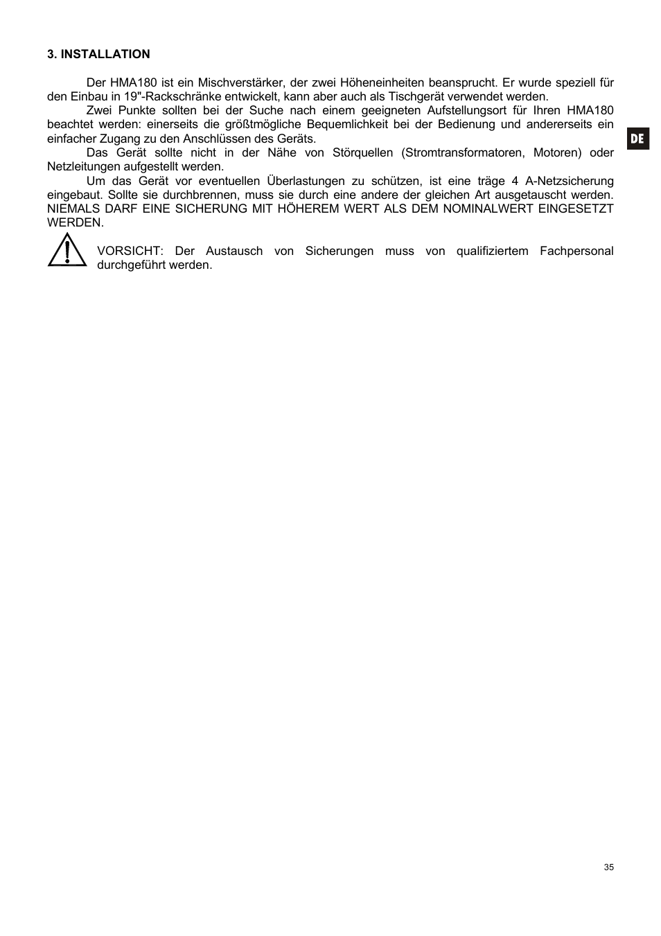 Ecler HMA180 User Manual | Page 35 / 44