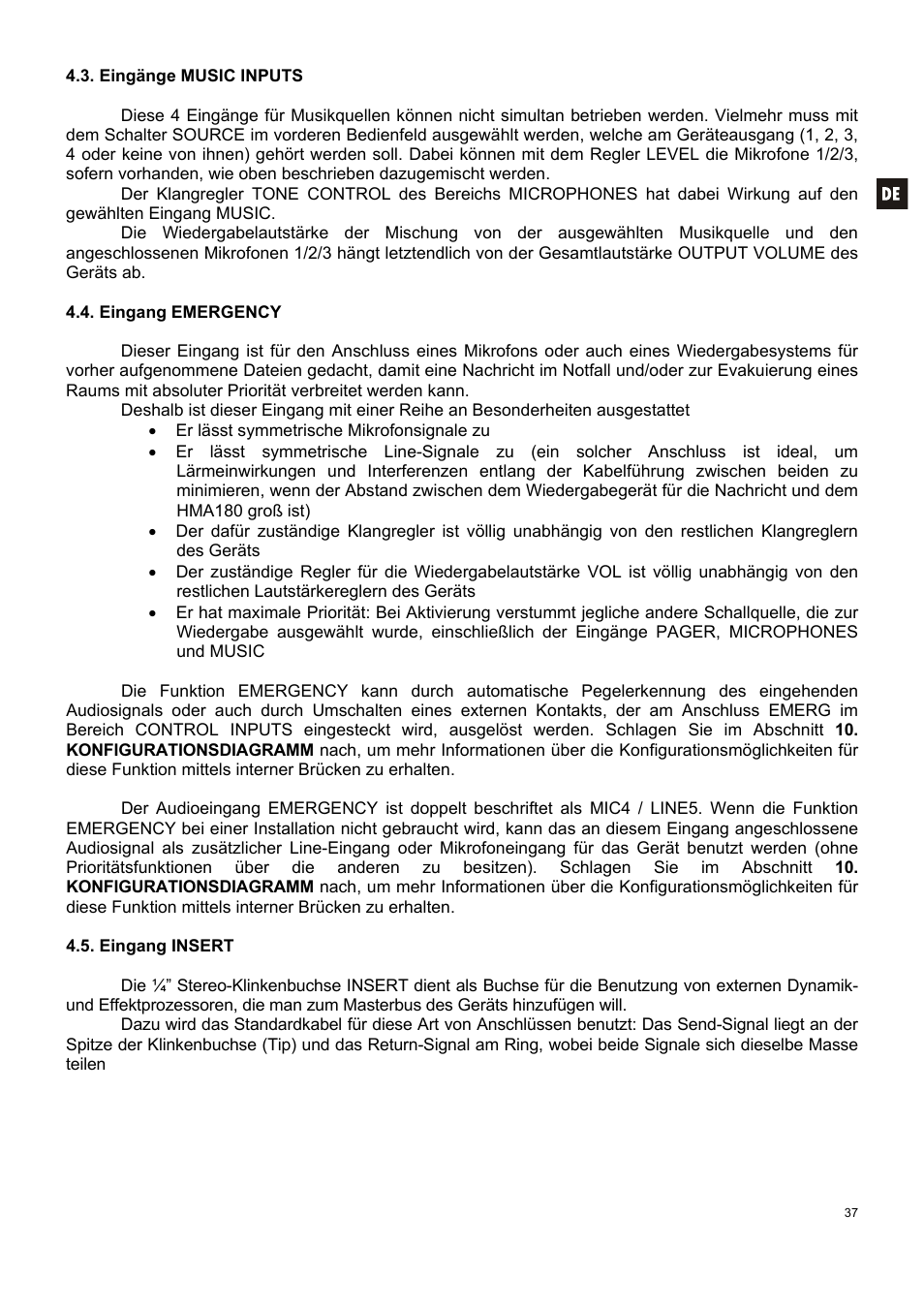 Ecler HMA180 User Manual | Page 37 / 44