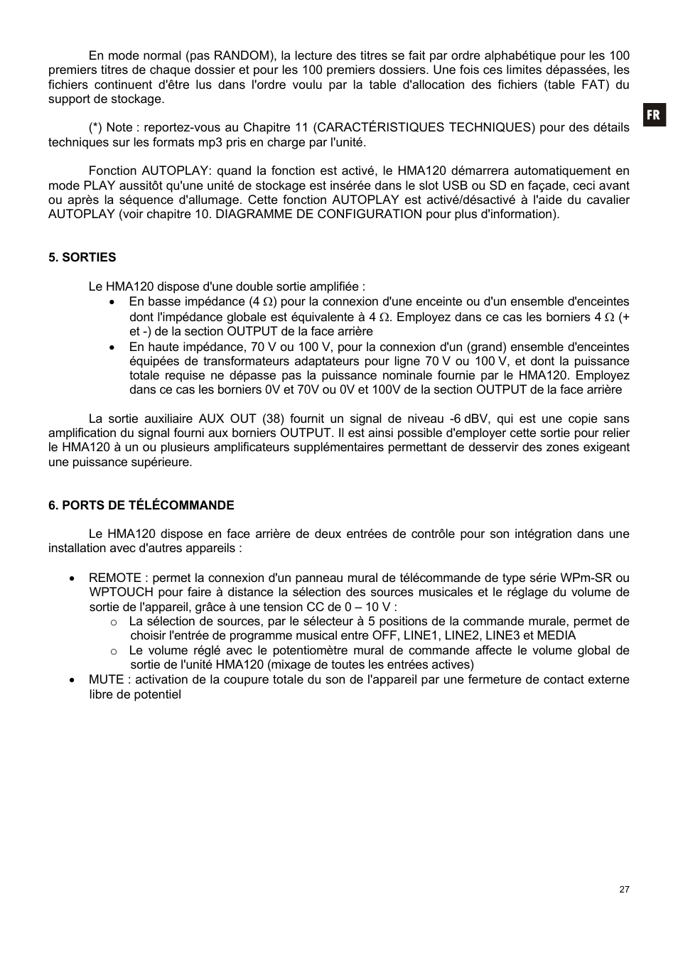 Ecler HMA120 User Manual | Page 27 / 46